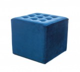 SIGNAL LORI Velvet - Puff (Sötétkék bársony)