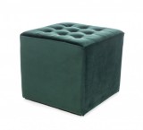SIGNAL LORI Velvet - Puff (Sötétzöld bársony)