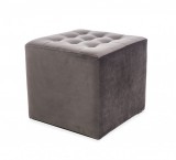 SIGNAL LORI Velvet - Puff (Szürke bársony)