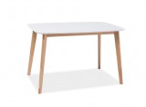 SIGNAL MOSSO I - Étkezőasztal (120×75) - fehér/tölgy