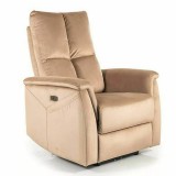 SIGNAL NEPTUN M - Relax fotel (masszásfunkció, fűthető) bézs