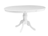 SIGNAL OLIVIA - Bővíthető, kerek étkezőasztal (fehér)
