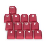 SilentiumPC SPC Gear KC13 Crimson DBL Shot PBT gamer billentyűk (SPG039)