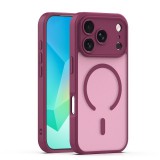 Silicon Case Mag Matt Apple iPhone 17 Pro Max, 18 Pro Max Magsafe TPU tok bordó