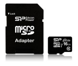 Silicon Power 16GB microSDHC Elite Class 10 UHS-I + adapterrel SP016GBSTHBU1V10-SP