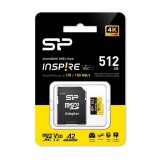 Silicon Power 512GB microSDXC Inspire UHS-1 U3 V30 A2 +adapterrel SP512GBSTXLA2V1NSP