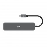 Silicon Power Boost SU20 USB/Type-C Hub Grey SPU3C07DOCSU200G
