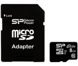 Silicon Power microSDHC Elite UHS-1 8GB + adapter
