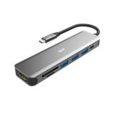 Silicon Power USB-C notebook dokkoló szürke (SPU3C07DOCSU200G)