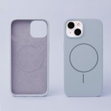 Silicon Thin Mag Apple iPhone 15 Pro (6.1) Magsafe TPU tok világoskék