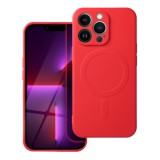 Silicone Mag Samsung Galaxy A57 szilikon hátlap tok, MagSafe, piros