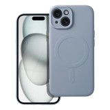 Silicone Mag Samsung Galaxy A57 szilikon hátlap tok, MagSafe, világoskék