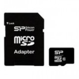SILICONPOW SP008GBSTH010V10SP Silicon Power memory card Micro SDHC 8GB Class 10 +Adapter