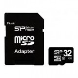 SILICONPOW SP032GBSTH010V10SP Silicon Power memory card Micro SDHC 32GB Class 10 +Adapter