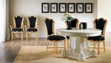 Silik Apollonia kerek étkezőasztal 130x130 cm