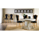 Silik Apollonia kerek étkezőasztal 130x130 cm, I. cat.