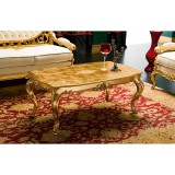 Silik Dedalo dohányzóasztal kristálylappal, I. cat.