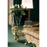 Silik Mercurio négyzet alakú kisasztal üveglappal, I. cat.