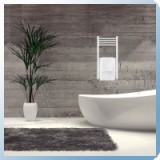 Silver 400X800 mm egyenes törölközõszárító radiátor fehér - SR-E_400X800_F