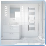 Silver 500X1600 mm egyenes törölközőszárító radiátor króm - SR-E_500x1600_K