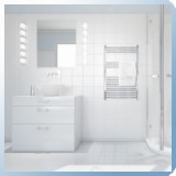 Silver 600X1000 mm íves törölközőszárító radiátor króm - SR-I_600x1000_K