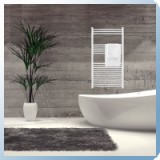 Silver 600X1200 mm íves törölközőszárító radiátor fehér - SR-I_600x1200_F