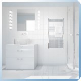 Silver 600X1200 mm íves törölközőszárító radiátor króm - SR-I_600x1200_K