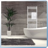 Silver 600X1400 mm íves törölközőszárító radiátor fehér - SR-I_600x1400_F