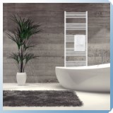 Silver 600X1600 mm egyenes törölközőszárító radiátor fehér - SR-E_600X1600_F