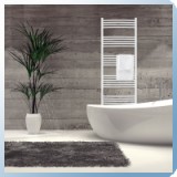 Silver 600X1600 mm íves törölközőszárító radiátor fehér - SR-I_600x1600_F