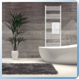 Silver 600X1800 mm egyenes törölközőszárító radiátor fehér - SR-E_600x1800_F