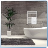 Silver 600X800 mm íves törölközőszárító radiátor fehér - SR-I_600x800_F