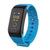 SilverHome Bluetooth aktivitásmérő színes kijelzővel - kék szíj, vízálló F1C