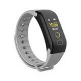 SilverHome Bluetooth aktivitásmérő színes kijelzővel - szürke szíj, vízálló F1C