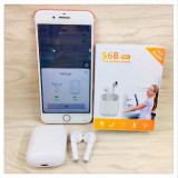 SilverHome Bluetooth fülhallgató S68 TWS 5.0 fehér érintésérzékeny