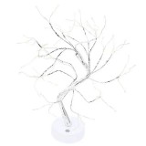 Silverhome Fa Alakú Éjszakai Lámpa – Meleg Fényű LED Dekoráció (Ezüst)