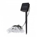 SilverHome Hópehely Formájú Napelemes 30 LED Fényfüzér Hideg fehér – Ünnepi Hangulat Környezettudatos Megoldással