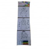 SilverHome Kids-Puzzles - 3 színezhető puzzle ajándék filctollkészlettel - királylányos életkor: 4+