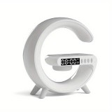 SilverHome Multifunkciós RGB LED ébresztőóra Bluetooth hangszóróval vezeték nélküli töltőállomás - G63