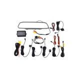 SilverHome Parkolóradar és kamera rendszer kijelzős visszapillantó tükörrel