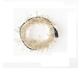 SilverHome Solar Napelemes Hidegfehér Kerti Fényfüzér 12 m 300 LED – Ünnepi Hangulat a Kertben