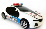 SilverHome Távirányítós rendőrautó fehér színben 1:18