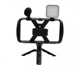 SilverHome Telefontartó Állvány Mikrofonnal és Vakupapuccsal – Vlogoláshoz Tökéletes Megoldás