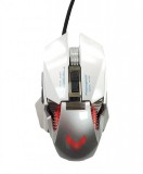 SilverHome Vezetékes Gaming egér GM98, 1000-7200dpi, RGB világítás, Ezüst