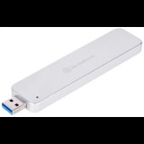 Silverstone SST-MS09S USB 3.1 A M.2 SSD ház - Ezüst (SST-MS09S)