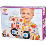 Simba Eichhorn Constructor fa építőjáték készlet - Vonat, 100 darabos