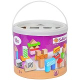 Simba Eichhorn: Fa építőkockák vödörben - 50 db