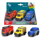 Simba Toys SOS Mikro mentőautók 3db-os szett 9cm - Dickie Toys