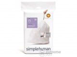 SimpleHuman CW0168 H-típusú egyedi méretezésű szemetes zsák újratöltő csomag (20db)