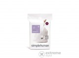 SimpleHuman CW0216 T-típusú egyedi méretezésű szemetes zsák újratöltő csomag (40db)